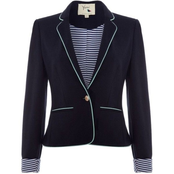 Like New - Yumi Knit Blazer - Navy - Size 0/2 - Picture 1 of 4